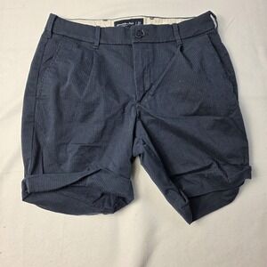 abercrombie men's shorts stretch cuffed striped size 31